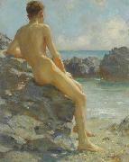 Henry Scott Tuke The Bather oil painting picture wholesale